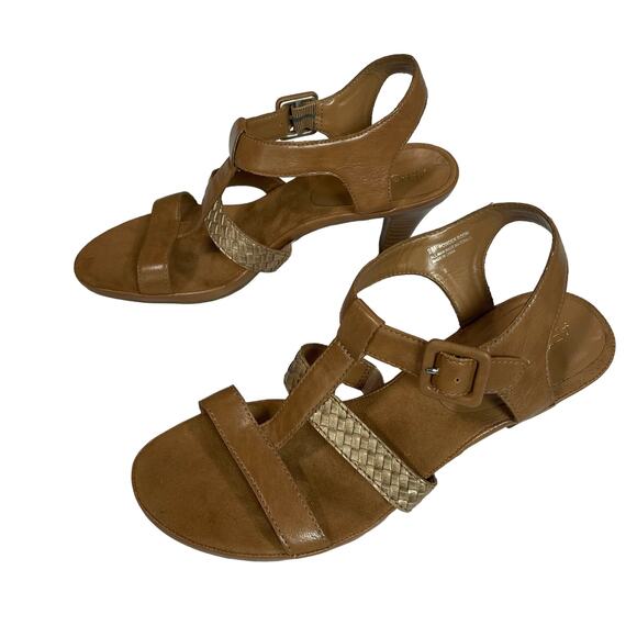 Aerosoles Womens Size 9 M Heels Powder Room Brown Sandals Womens Shoes - Picture 1 of 11